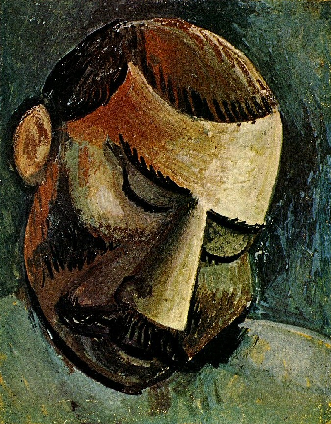 Пабло Пикассо. "Голова Мужчины". 1908. Музей Пикассо, Париж.